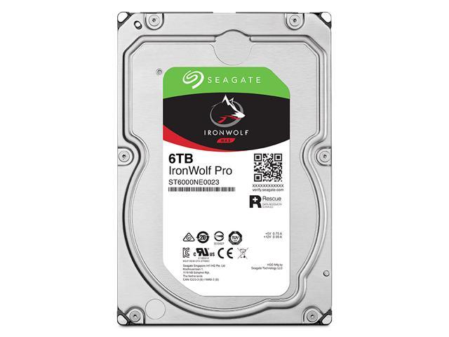 IronWolf Pro HDD 3.5inch SATA 6Gb/s 6TB 7200RPM 256MB 512E