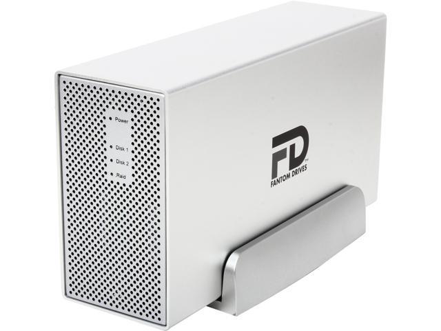 Fantom Drives Gforce3 MegaDisk 8TB USB 3.0/2.0 2x 3.5" Dual Drive RAID 0, 1, SPAN, JBOD MD3U8000