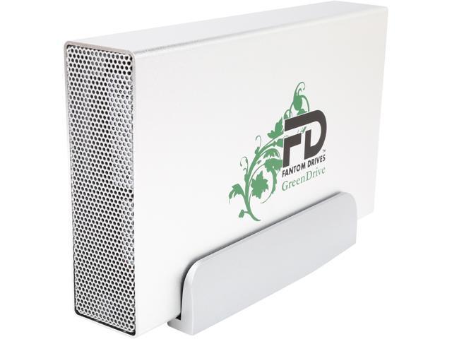Fantom Drives GreenDrive3 8TB USB 3.0 Aluminum Desktop External Hard Drive GD8000U3 Silver