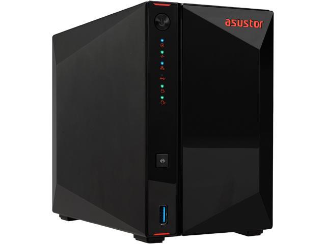 10 Bay Diskless NAS Personal Private Cloud Asustor AS7010T Enterprise Network Attached Storage 3.5GHz Dual-Core Home or Business Data Media Server 2GB RAM 