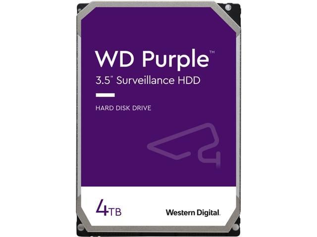 WD Purple 4TB Surveillance Hard Disk Drive - 5400 RPM Class SATA 6Gb/s 64MB Cache 3.5 Inch WD40PURZ - OEM