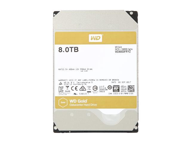 WD Gold 8TB Enterprise Class Hard Disk Drive - 7200 RPM Class SATA