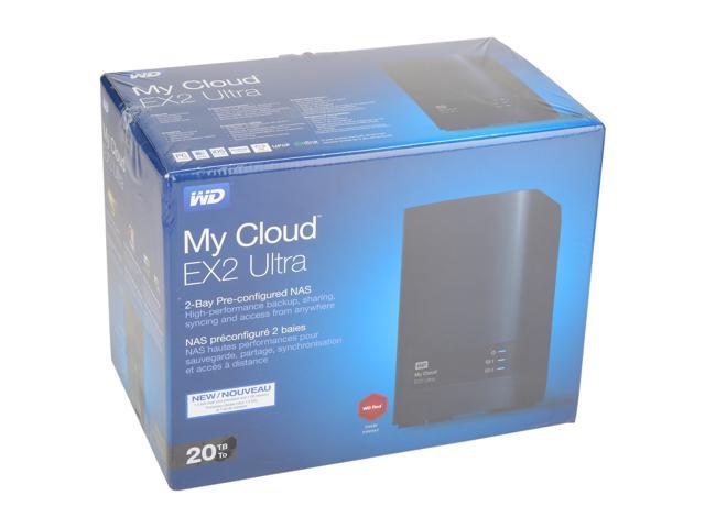 WDBVBZ0200JCH-NESN WD 20TB My Cloud EX2 Ultra Network Attached Storage NAS 