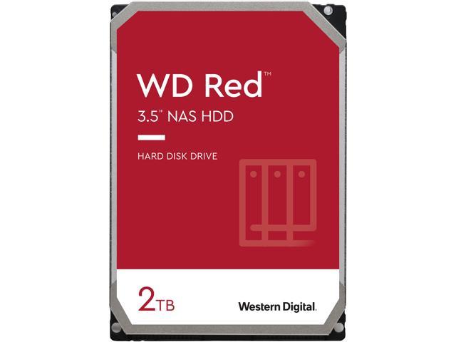 WD Red 2TB NAS Internal Hard Drive - 5400 RPM Class, SATA 6Gb/s, SMR, 256MB Cache, 3.5" - WD20EFAX - OEM