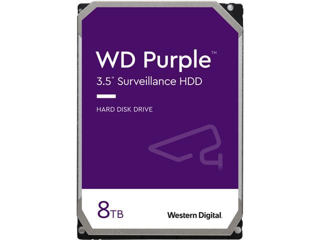 WD Purple WD82PURZ 8TB 7200 RPM 256MB Cache SATA 6.0Gb/s 3.5" Internal Hard Drive Bare Drive - OEM
