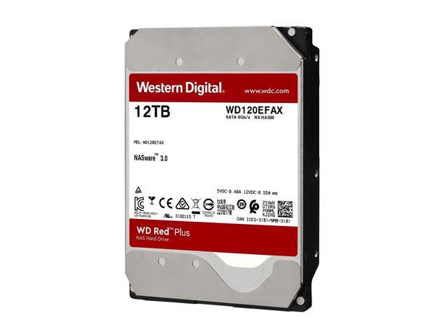 WD Red Plus 12TB NAS Hard Disk Drive - 5400 RPM 3.5