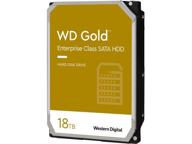 Western Digital 18TB WD Gold Enterprise Class Internal Hard Drive - 7200 RPM Class, SATA 6 Gb/s, 512 MB Cache, 3.5" - WD181KRYZ