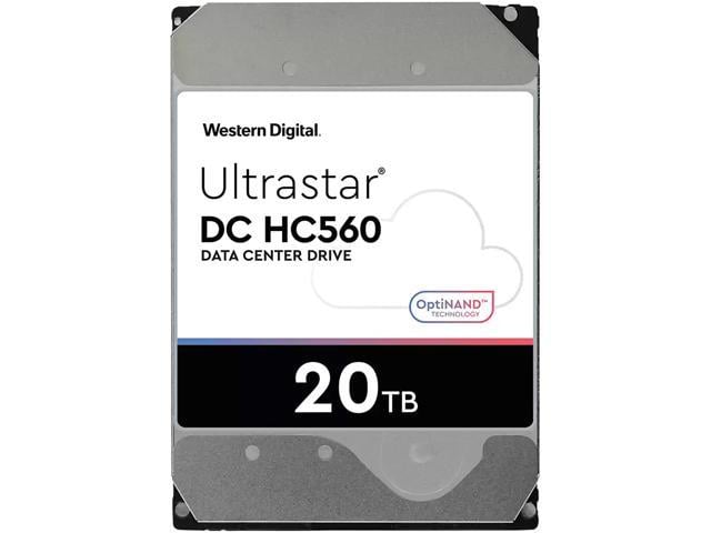 WD Ultrastar DC HC560 0F38755 20TB Hard Drive 512MB Cache 7200 RPM SATA 6.0Gb/s 512E SE NP3 3.5" Internal HDD (WUH722020ALE6L4) - OEM