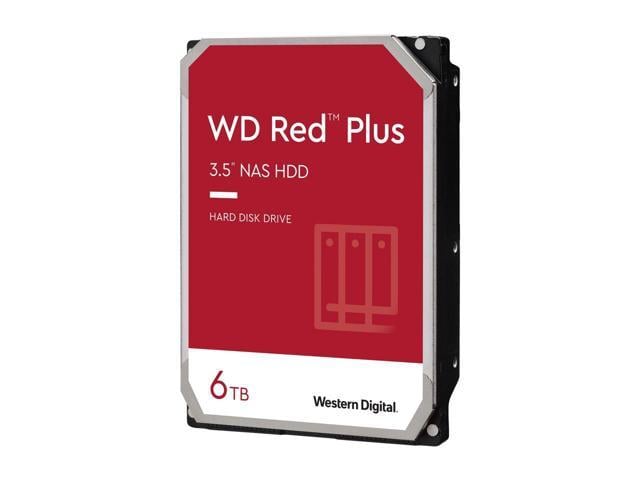 WD Red Plus WD60EFPX 6TB 5400 RPM 256MB Cache SATA 6.0Gb/s 3.5" Hard Drives