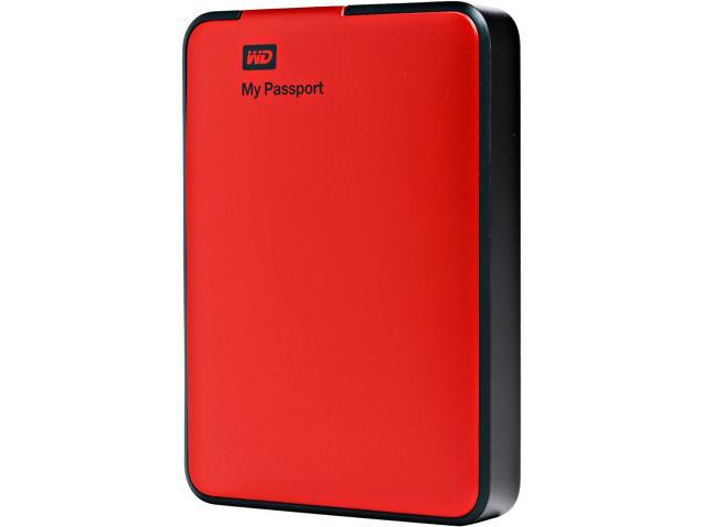 Red WDBBEP0010BRD-NESN Western Digital My Passport 1 TB USB 3.0 Portable Hard Drive
