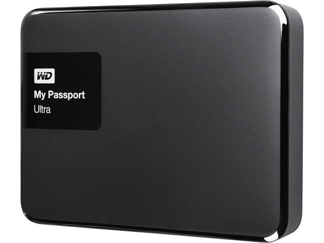 WD 4TB Black My Passport Ultra Portable External Hard Drive - USB 3.0 - WDBBKD0040BBK-NESN