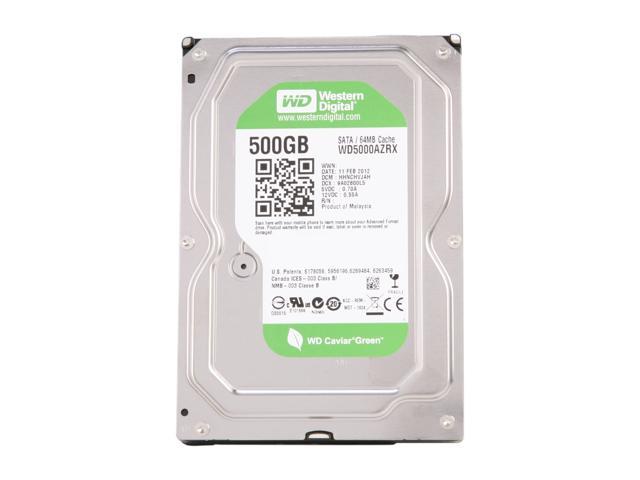 Western Digital WD Green 500GB IntelliPower Hard Drive - Newegg.com