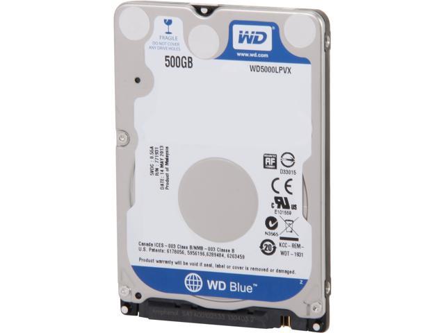 Western Digital 500GB SATA 6.0Gb/s 2.5" Laptop Hard Drive WD5000LPVX 7mm PS3 4 
