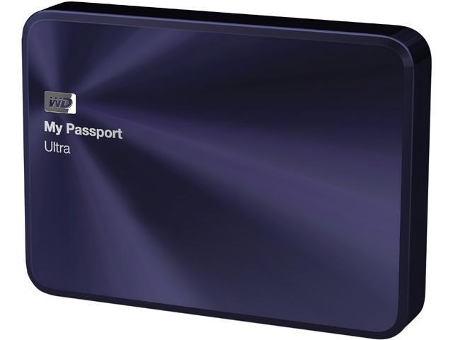 WD 2TB Blue-Black My Passport Ultra Metal Edition Portable External Hard Drive - USB 3.0 - WDBEZW0020BBA-NESN