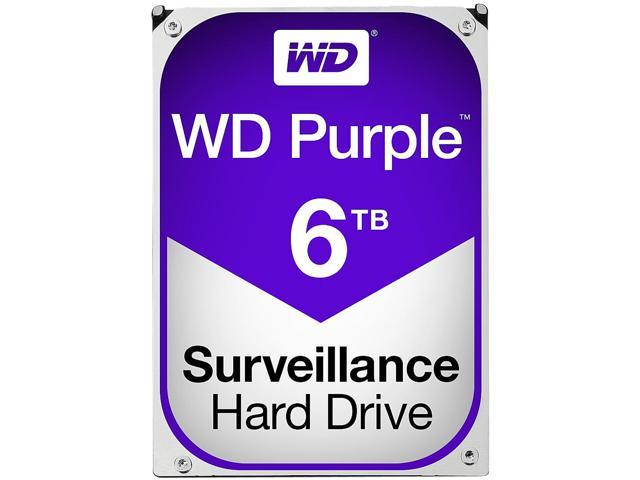 WD Purple 6TB Surveillance Hard Disk Drive - 5400 RPM Class SATA 6Gb/s 64MB Cache 3.5 Inch WD60PURX