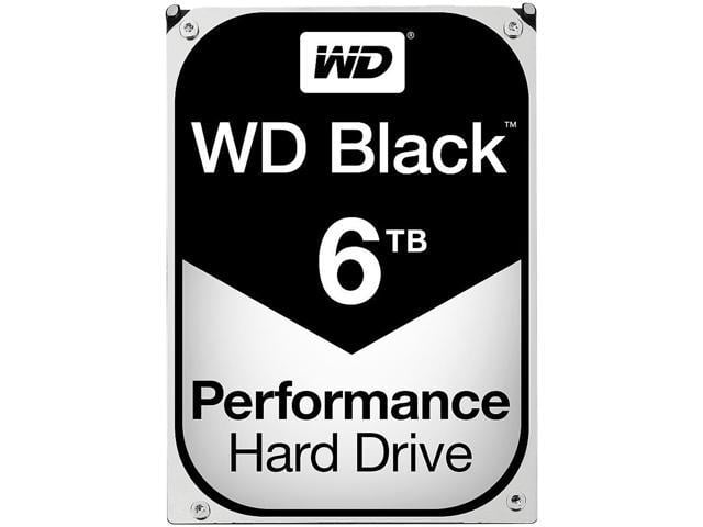 WD Black 6TB Performance Desktop Hard Disk Drive - 7200 RPM SATA 6Gb/s 128MB Cache 3.5 Inch - WD6001FZWX