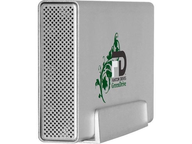 Fantom Drives GreenDrive3 2TB USB 3.0 Aluminum Desktop External Hard Drive GD2000U3A Silver