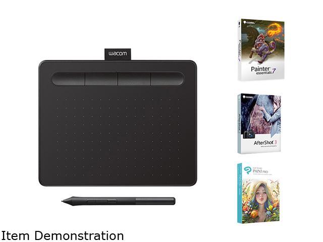  Wacom Intuos CTL4100WLK0 Wireless Graphics Drawing Tablet with  3 Bonus Software Included, 7.9 x 6.3, Black (Renewed) : Electronics