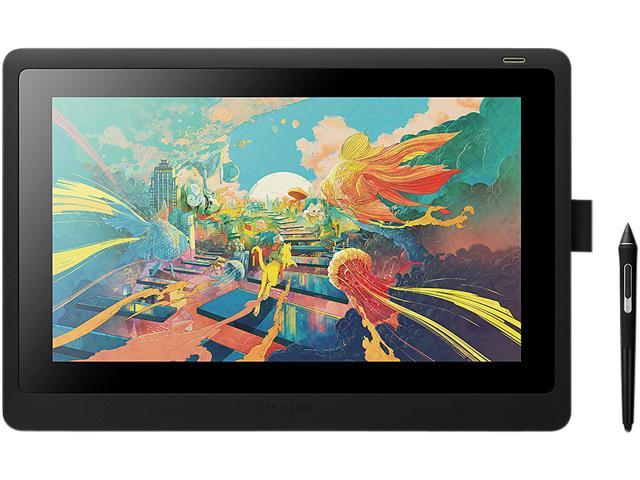 Wacom Cintiq 16 Drawing Tablet with Full HD 15.4-Inch Display Screen, 8192 Pressure Sensitive Pro Pen 2 Tilt Recognition, Compatible with Mac OS Windows and All Pens