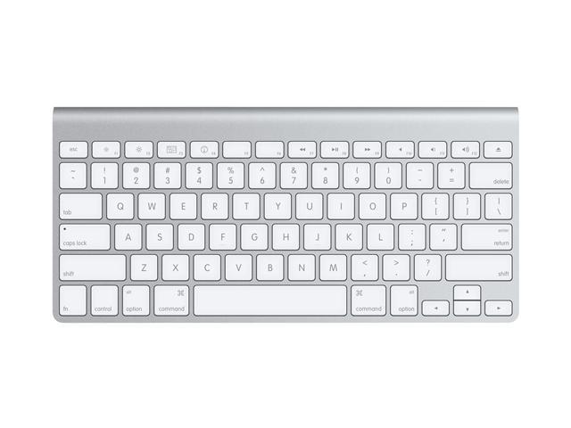 Apple MC184LL/A White/Silver Bluetooth Wireless Slim Keyboard