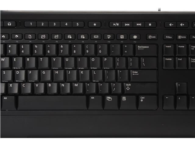 Microsoft QQA-00001S Black USB Digital Media Keyboard 3000 and Mouse ...