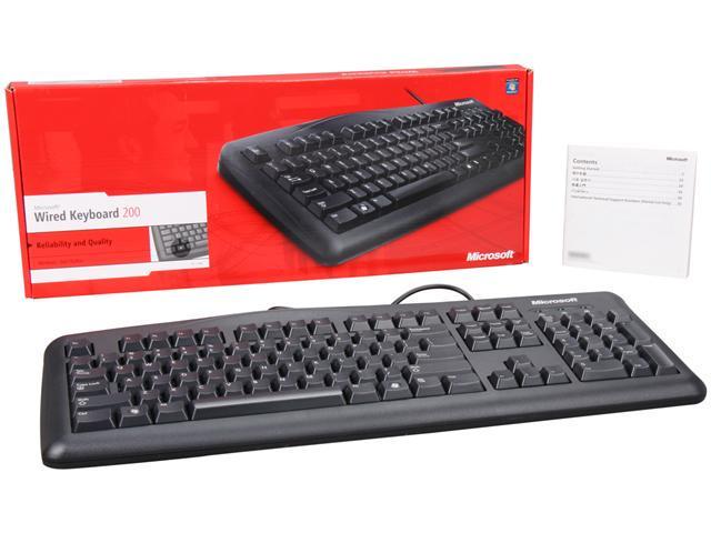 Microsoft Jwd-00046 Black Wired Keyboard - Newegg.com