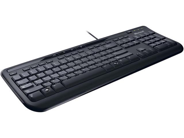 microsoft wired keyboard 600 usb black