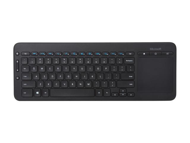 Microsoft N9z Black Rf Wireless All In One Media Keyboard Newegg Com