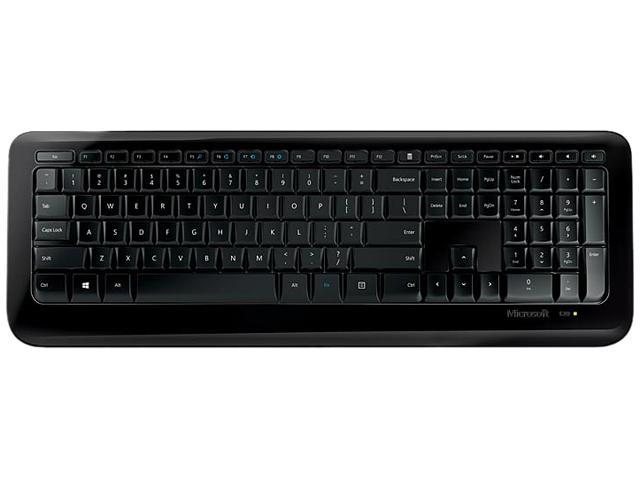Photo 1 of Microsoft Wireless Keyboard 850 Special Edition with AES (PZ3-00001), Black  WIRELESS RECIEVER BROKEN