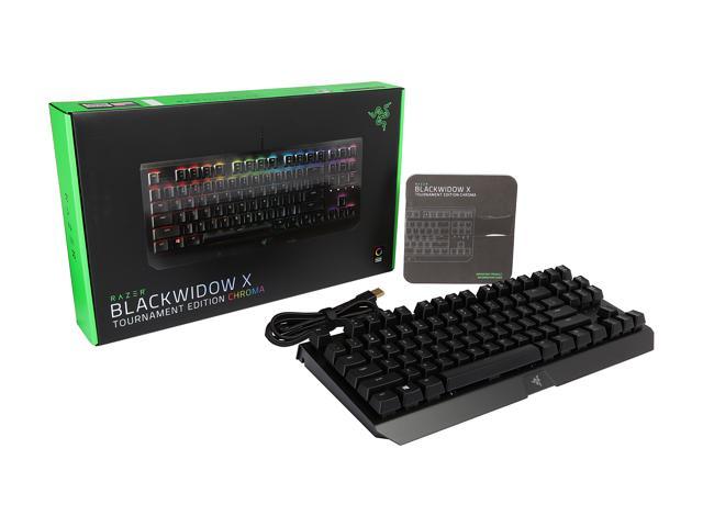Razer Blackwidow X Tournament Edition Chroma Rgb Mechanical Gaming Keyboard With Military Grade Metal Construction And Compact Layout Newegg Com