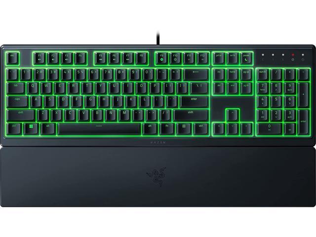 Razer Ornata V3 X Keyboard: Low-Profile Keys - Silent Membrane Switches - Keycaps - Spill Resistant - Chroma Lighting - Ergonomic Wrist Rest - Black Gaming Keyboards - Newegg.com