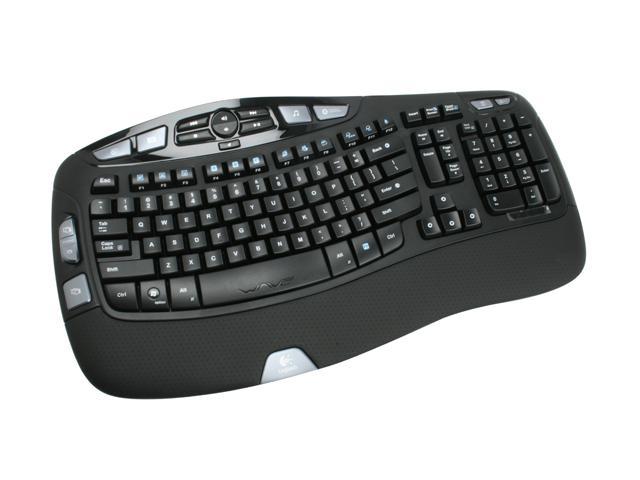 underordnet krans lukker Logitech 920-000325 Black 102 Normal Keys 14 Function Keys USB Wired  Ergonomic Wave Keyboard Keyboards - Newegg.com