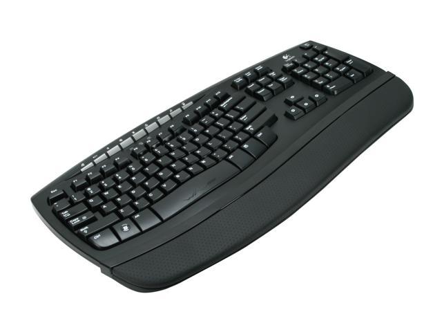 Logitech Comfort Wave 450 Black 104 Normal Keys USB Wired Ergonomic Keyboard