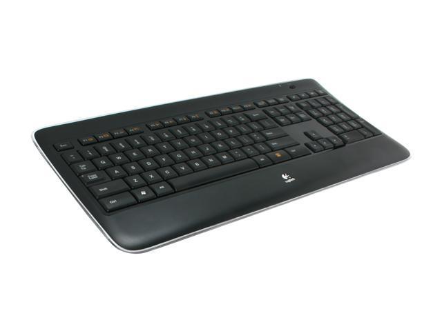 K800 2.4GHz Wireless Slim Illuminated Keyboard - Black Newegg.com