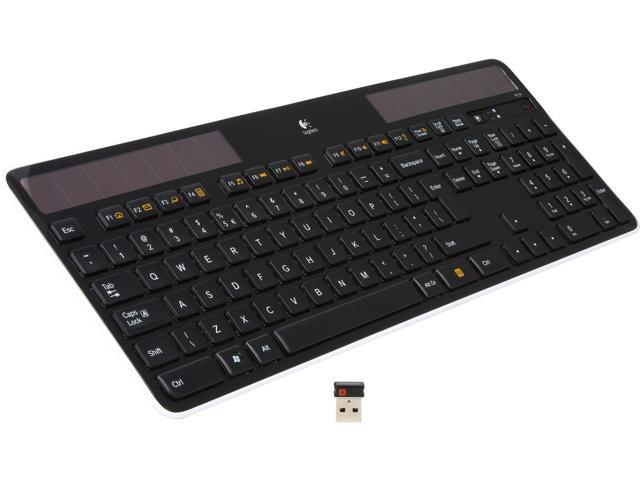 parkere Frø Produktion Logitech K750 Wireless Solar Keyboard for Windows, 2.4GHz Wireless with USB  Unifying Receiver, Ultra-Thin, Compatible with PC, Laptop - Black -  Newegg.com