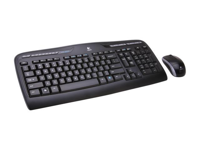 Logitech Recertified 920-002836 MK320 Black RF Wireless Desktop Mouse (M215) Keyboard (K330) Bundle 2.4 GHz Encrypted Wireless Connection, Long Battery Life