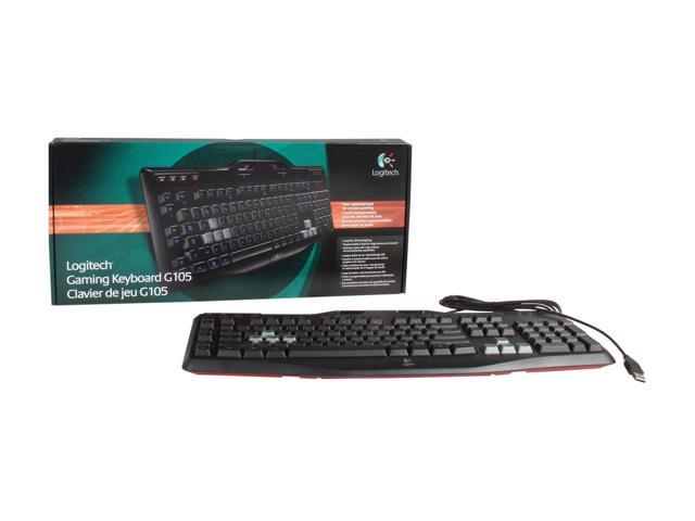 Fordi Etna konto Logitech G105 Illuminated USB Gaming Keyboard - Newegg.com
