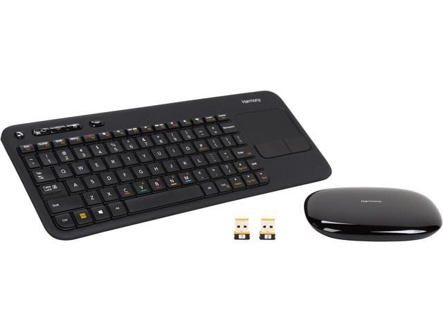 Logitech Recertified 915-000225 Harmony Smart Keyboard for Living Room Control of 8 Devices and Streaming Entertainment