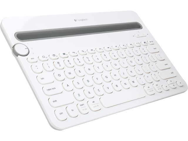 Refurbished Logitech Recertified 9 Bluetooth Multi Device Keyboard K480 For Computers Tablets And Smartphones White Newegg Com