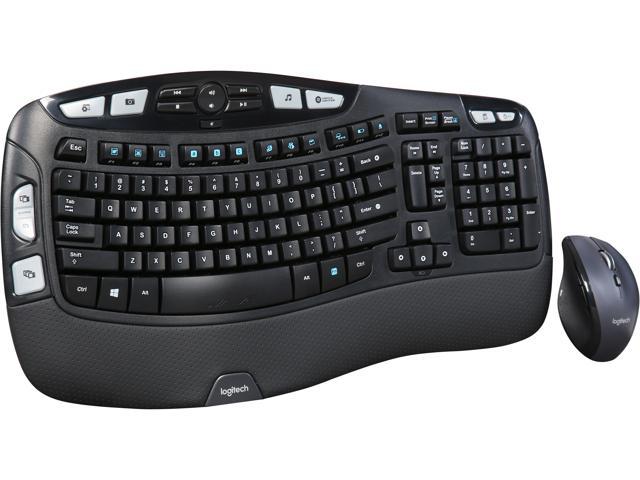 Logitech Recertified 920-008001 MK570 Comfort Wave Wireless Keyboard and Optical Mouse