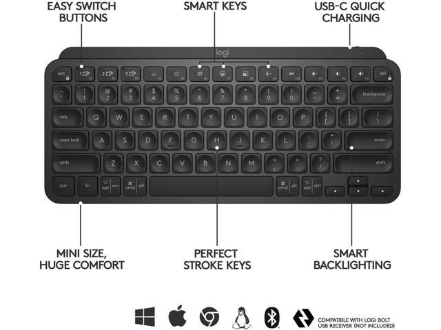 Logitech MX Keys Mini Minimalist Wireless Illuminated Keyboard 