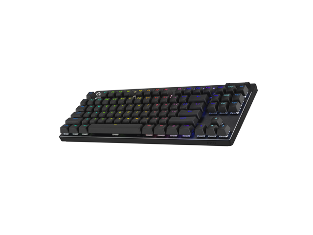 Logitech G PRO X TKL Lightspeed Wireless Gaming Keyboard, Ultra-Portable Tenkeyless Design, LIGHTSYNC RGB, PBT keycaps, Clicky Switches (GX Blue)