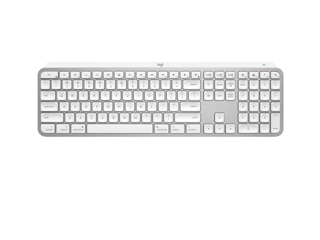 Logitech MX Keys S for Mac, Wireless Keyboard, Fluid, Precise Laptop-Like Typing, Programmable Keys, Backlit, Bluetooth USB C Rechargeable for MacBook Pro, MacBook Air, iMac, iPad - Pale Grey
