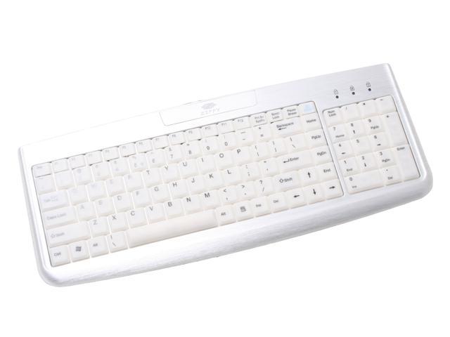 ZIPPY EL-720 Silver 104 Normal Keys USB Slim Aluminum Electron-Luminescent Keyboard