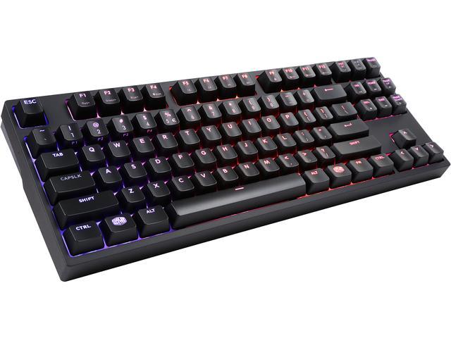 Cooler Master MasterKeys Pro S RGB Mechanical Gaming Keyboard, Cherry MX Blue Switches, Per-Key RGB Lighting, TenKeyless
