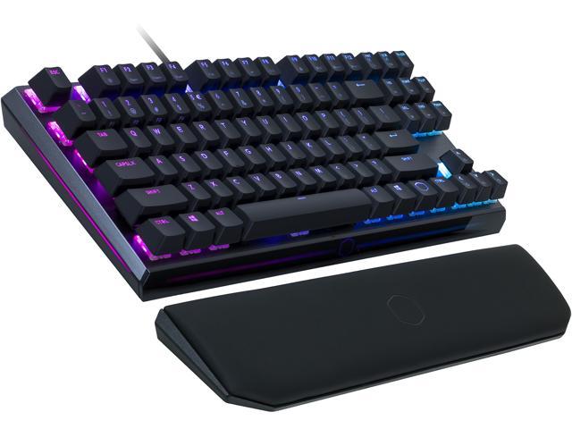 Cooler Master MK730 Tenkeyless Gaming Mechanical Keyboard with Cherry MX Brown, RGB Per-Key lighting and Removable Wrist Rest
