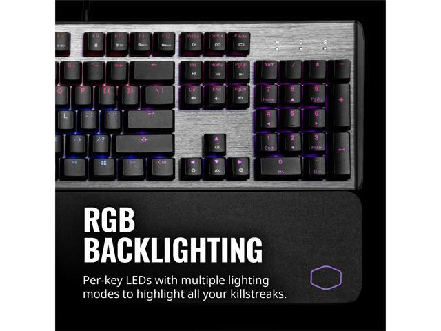 Cooler Master Ck550 V2 Gaming Mechanical Keyboard Red Switch With Rgb Backlighting On The Fly Controls And Hybrid Key Rollover Newegg Com