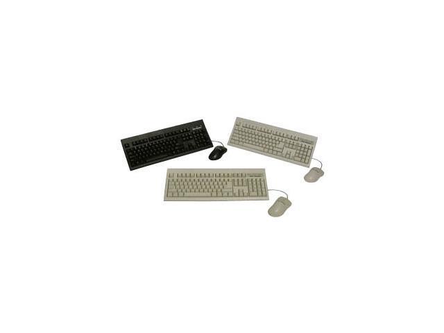 KeyTronic KT800U2M Black 104 Normal Keys USB Standard Keyboard & Mouse Bundle