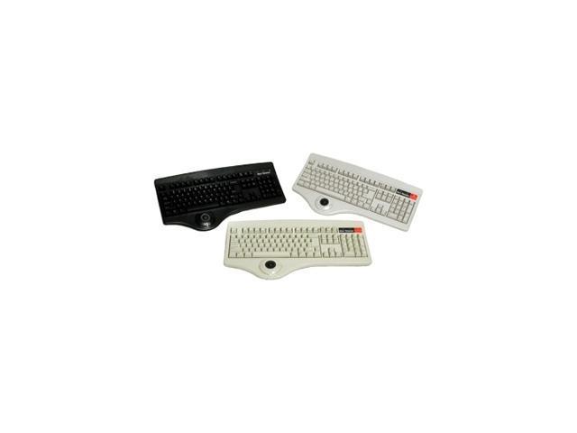 KeyTronic TRACKBALL-P2 Black 104 Normal Keys PS/2 Wired Standard Keyboard With Integrated Trackball