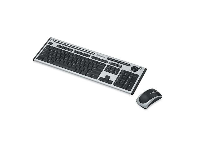 Microban Keys Example Fellowes 9893401 Silver/Black 104 Normal Keys 11 Function Keys USB 2 ...